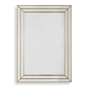 Grooved Texture Mirror - Gold