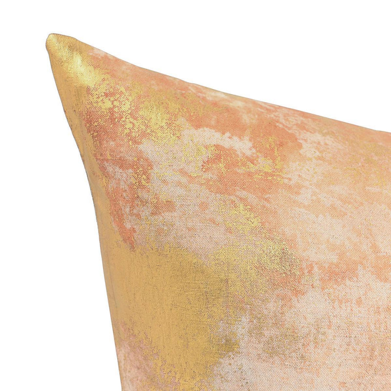 Equilibrium - 22" x 22" Onara Pillow - Burnt Orange / Gold