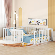Metal Floor Bed Frame With Fence And Door - R&R Furniture Gallery (Fountain Valley, CA)