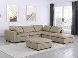 1100 - 6-Piece Right Arm Facing 3-Seat Sectional (Top-Grain Italian Leather) - R&R Furniture Gallery (Fountain Valley, CA)