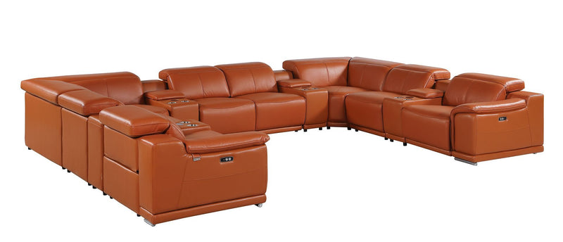 9762 - 12-Piece U-Shaped Sectional Sofa With 4 Power Recliners