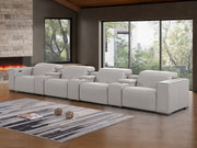 1208 - 7 Piece Leather Sofa With 4 Power Recliners And Power Headrests - R&R Furniture Gallery (Fountain Valley, CA)