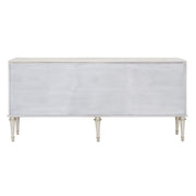 Ansaldo - Console Cabinet - Pearl White & Silver Shimmer - R&R Furniture Gallery (Fountain Valley, CA)