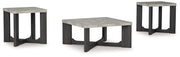 Sharstorm - Occasional Table Set (Set of 3) - Two-tone Gray - R&R Furniture Gallery (Fountain Valley, CA)