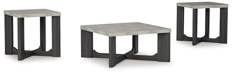 Sharstorm - Occasional Table Set (Set of 3) - Two-tone Gray - R&R Furniture Gallery (Fountain Valley, CA)