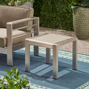 Cape Coral - Contemporary Side Table With Frosted Glass Top - R&R Furniture Gallery (Fountain Valley, CA)