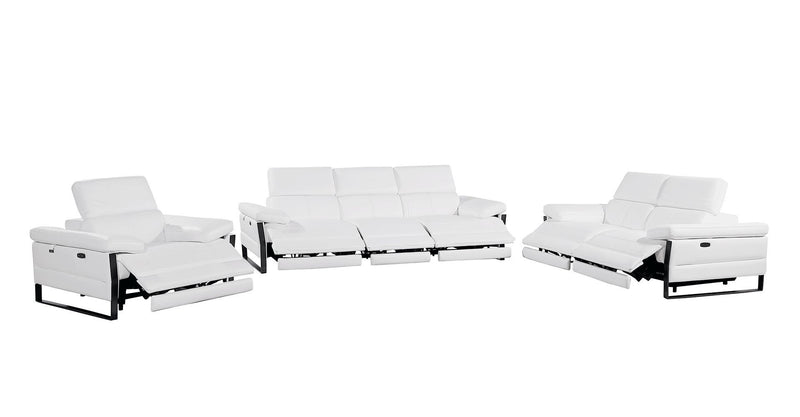 1246 - Modular Power Triple Reclining Sofa, Loveseat, And Chair Set With Power Headrests