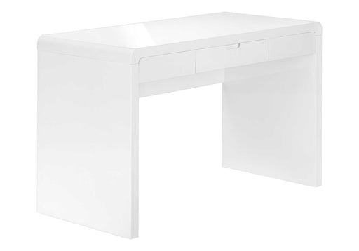 Computer Desk For Home Office, Storage Drawers, Contemporary & Modern - White - R&R Furniture Gallery (Fountain Valley, CA)