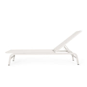 Noble House Finn outdoor chaise lounge with modern design, featuring a sleek frame and comfortable cushion for outdoor relaxation.