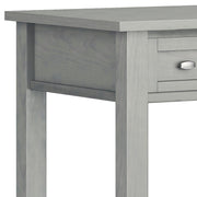 Handcrafted Warm Shaker writing desk by Simpli-Home featuring a wooden surface and classic design for home office use.
