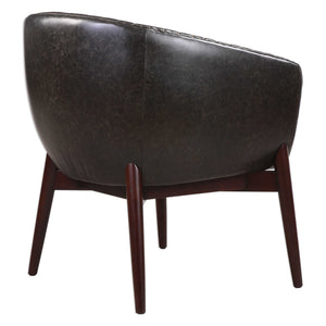 Uttermost Anders black chenille accent chair with plush fabric and modern design, showcasing a comfortable and stylish seating option.