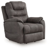 Snowfield - Power Lift Recliner - Gunmetal - R&R Furniture Gallery (Fountain Valley, CA)