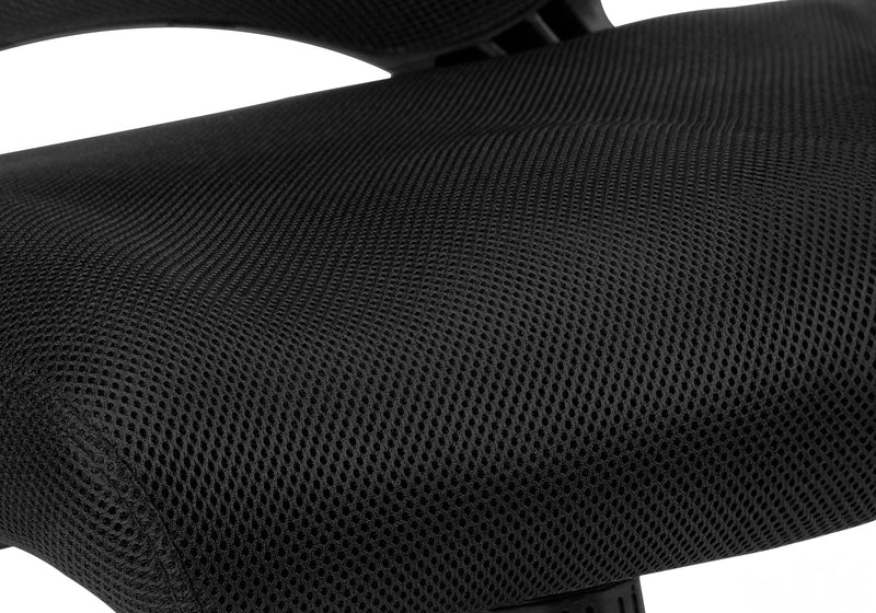 Office Chair, Adjustable Height, Swivel, Ergonomic, Armrests, Mesh - Black - R&R Furniture Gallery (Fountain Valley, CA)