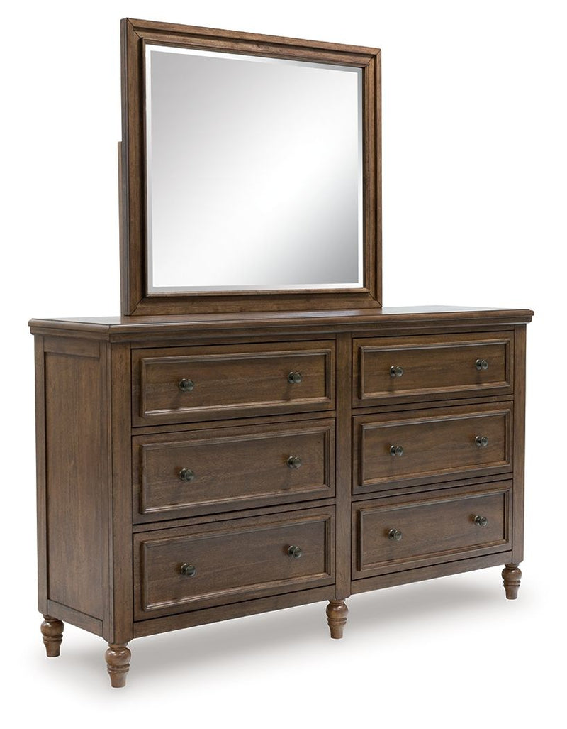 Sturlayne - Dresser And Mirror - Brown - R&R Furniture Gallery (Fountain Valley, CA)