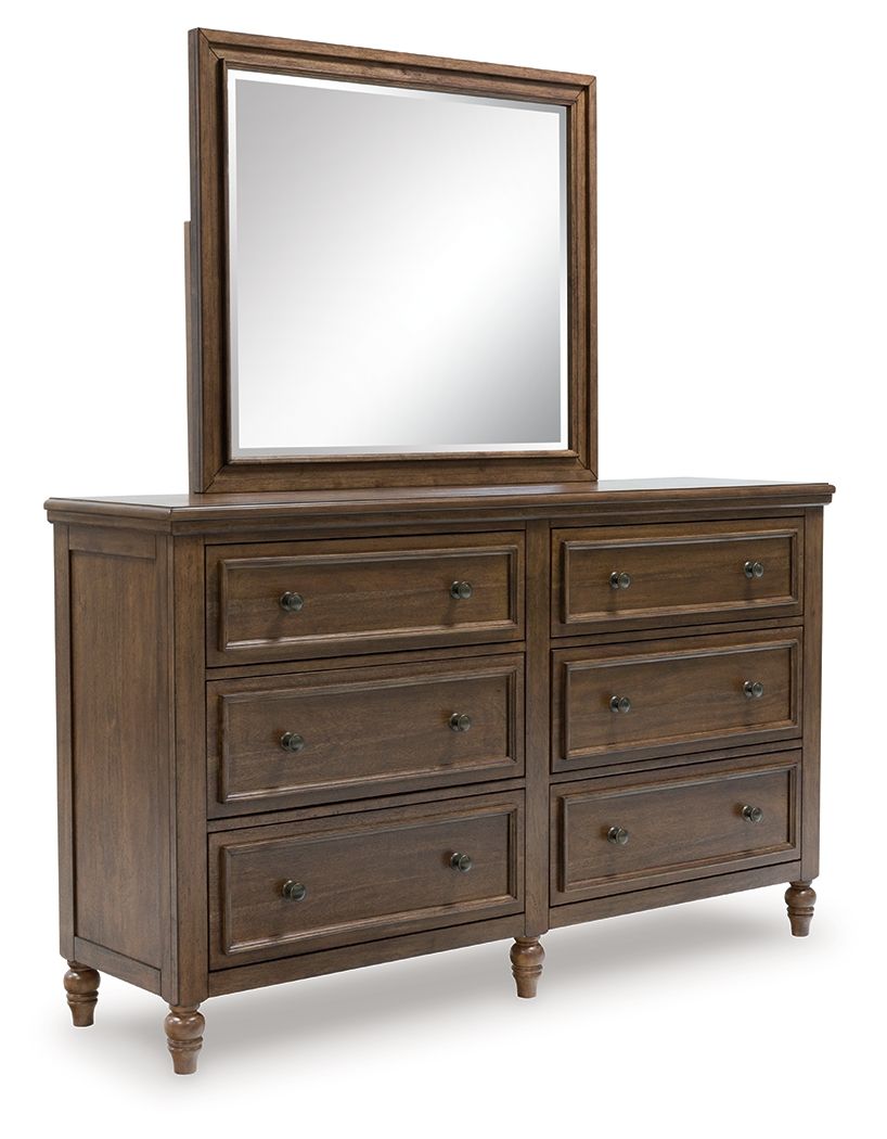 Sturlayne - Dresser And Mirror - Brown - R&R Furniture Gallery (Fountain Valley, CA)