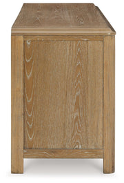 Rencott - Extra Large TV Stand - Light Brown - R&R Furniture Gallery (Fountain Valley, CA)