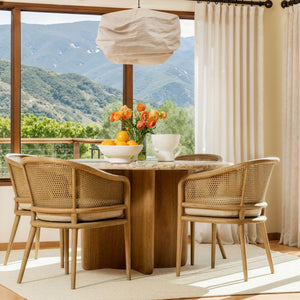 Layna - Dining Table - Beige And Natural