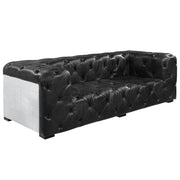 Brancaster - Sofa - Black Top Grain Leather & Aluminum - R&R Furniture Gallery (Fountain Valley, CA)