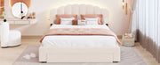 Upholstered Platform Bed With Drawer - R&R Furniture Gallery (Fountain Valley, CA)
