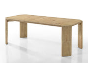 Magnus - 6 Piece Extendable Rectangular Dining Table Set With Dining Bench - Oak - R&R Furniture Gallery (Fountain Valley, CA)