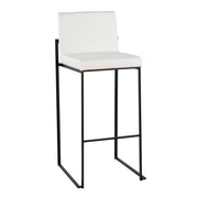 Lumi Source Fuji high back barstool with contemporary design, featuring elegant styling and sturdy construction in a modern setting.