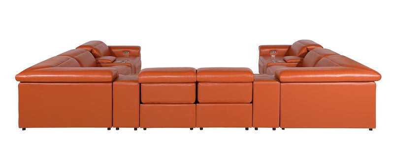 1126 - 12-Piece U-Shaped Sectional Sofa In With 4 Power Recliners & Power Headrests