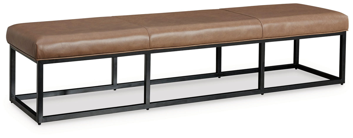 Joston - Accent Bench - Caramel - R&R Furniture Gallery (Fountain Valley, CA)