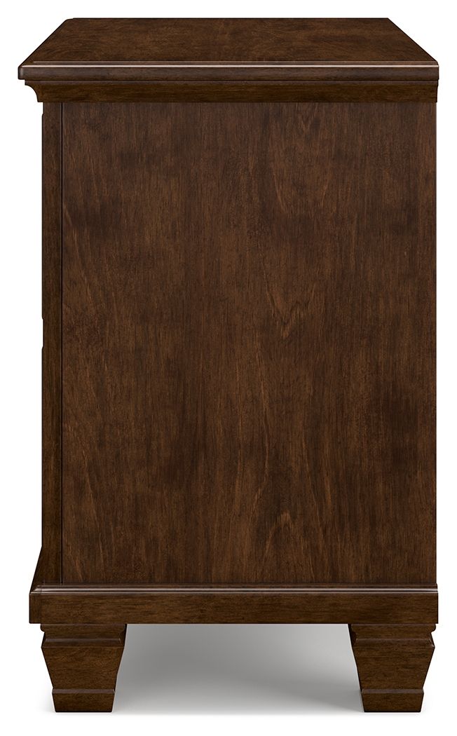Danabrin - Two Drawer Nightstand - Brown - R&R Furniture Gallery (Fountain Valley, CA)