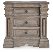 Blairhurst - Three Drawer Night Stand - Light Grayish Brown - R&R Furniture Gallery (Fountain Valley, CA)