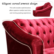 Comfy 3 Seat Sofa With Wooden Legs, For Living Room And Study - R&R Furniture Gallery (Fountain Valley, CA)