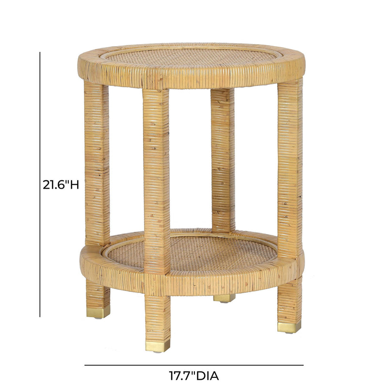 Amara - Side Table - Natural - R&R Furniture Gallery (Fountain Valley, CA)