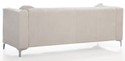 Elegant contemporary Pompano stationary sofa by Glory Furniture with plush cushions and sleek design for modern living rooms.