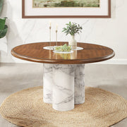 Harvey - Round Dining Table - Brown - R&R Furniture Gallery (Fountain Valley, CA)