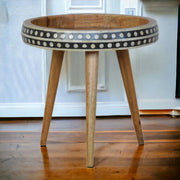 Small Patterned Nordic Style End Table - R&R Furniture Gallery (Fountain Valley, CA)