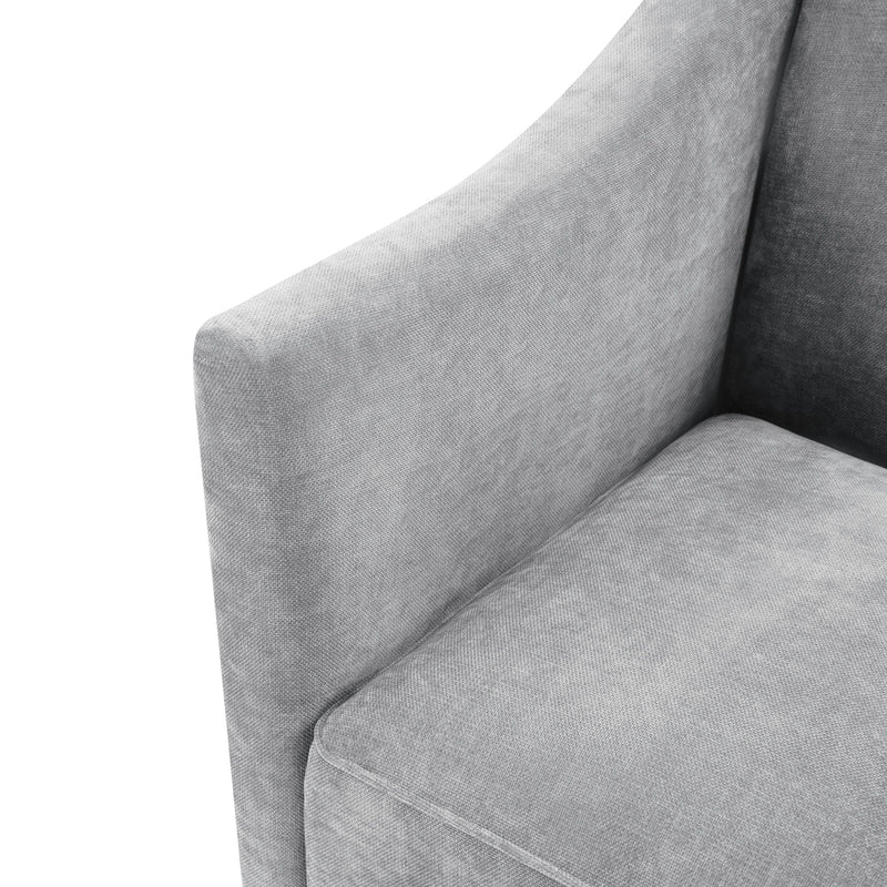 Barrel Accent Chair With Enclosed Arms