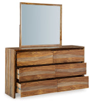 Dressonni - Dresser And Mirror - Brown - R&R Furniture Gallery (Fountain Valley, CA)