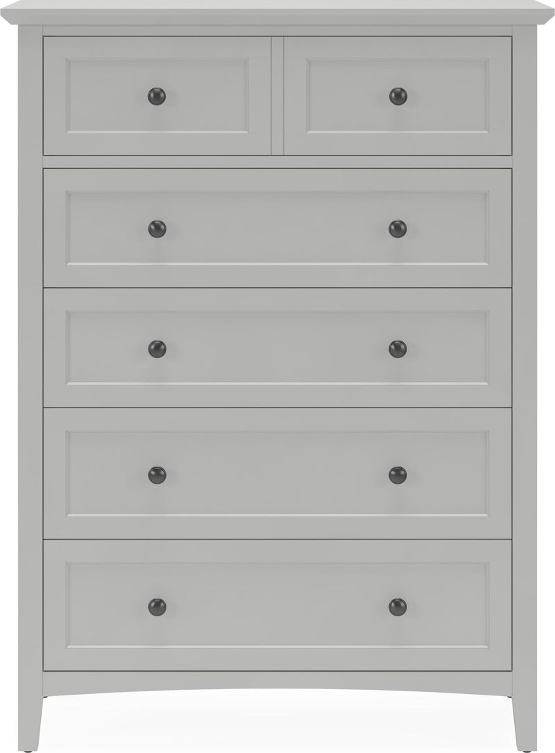 Grace Five Drawer Chest in Elephant Gray (2024)