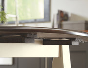 Woodanville - Round DRM Drop Leaf Table - Cream / Brown - R&R Furniture Gallery (Fountain Valley, CA)
