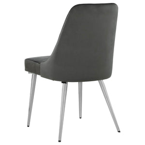 Side Chairs Upholstered With Tapered Legs (Set of 2)