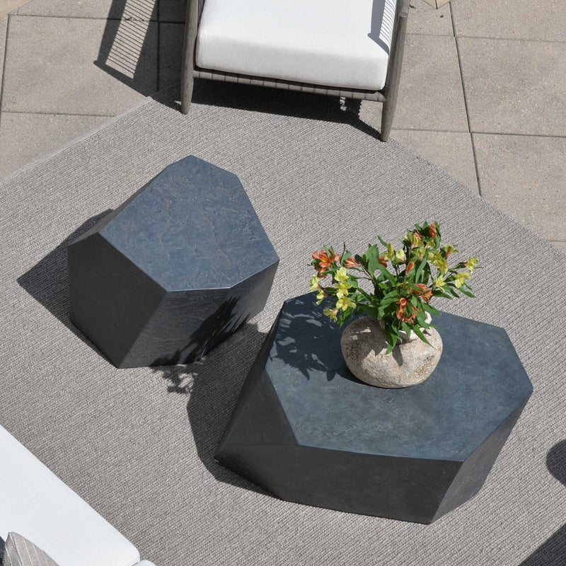 Uttermost Parra outdoor coffee table with a sleek, modern design and durable surface for outdoor living spaces.