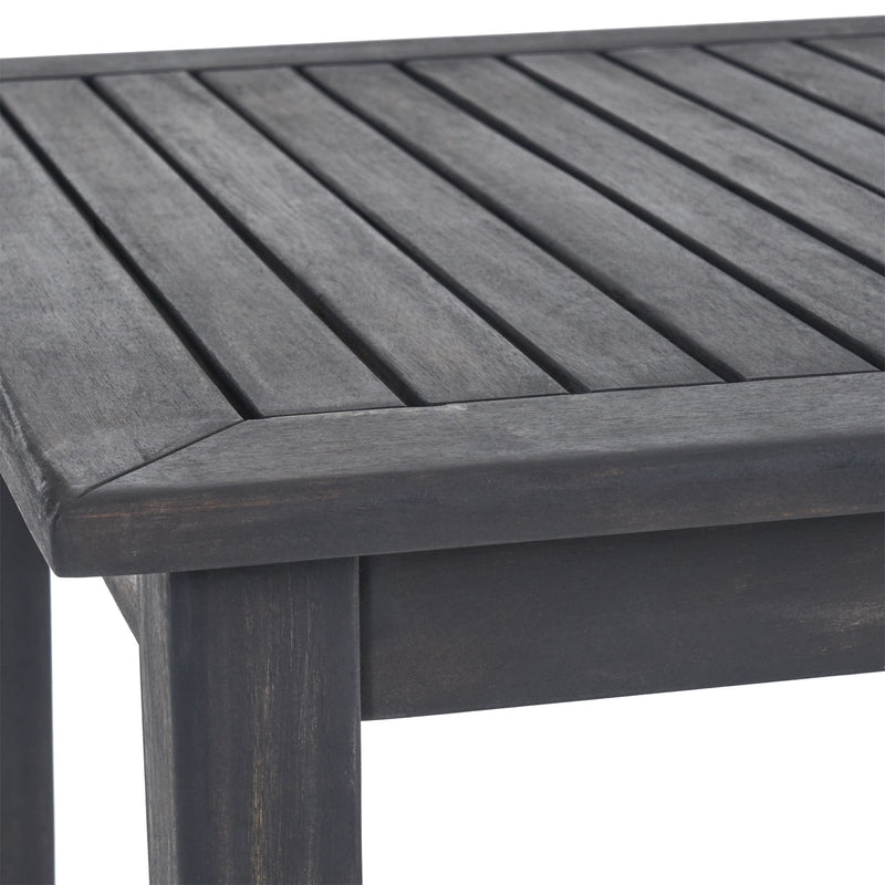Outdoor Minimalist Acacia Wood Rectangle Bar Table - R&R Furniture Gallery (Fountain Valley, CA)