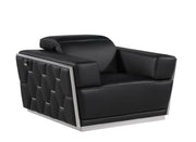 1111 - Leather Chair - Beige - R&R Furniture Gallery (Fountain Valley, CA)