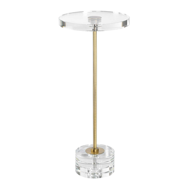 Groove - Crystal Drink Table - Gold