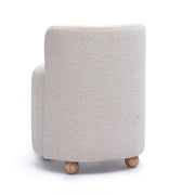 Hakuna - Performance Boucle Desk Chair - Cream - R&R Furniture Gallery (Fountain Valley, CA)