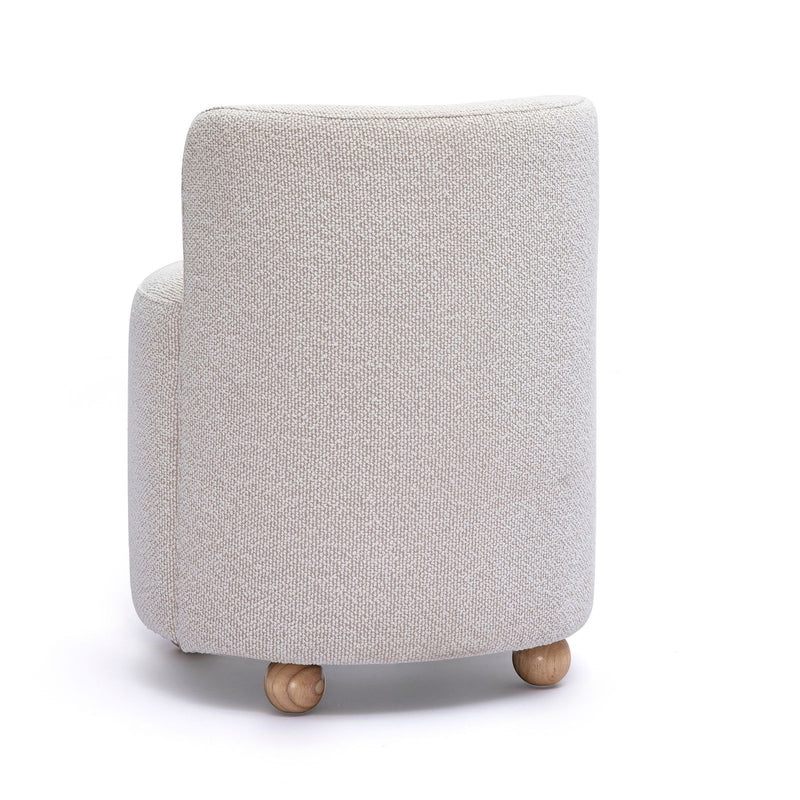 Hakuna - Performance Boucle Desk Chair - Cream - R&R Furniture Gallery (Fountain Valley, CA)