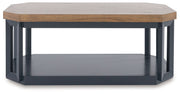 Landocken - Occasional Table Set (Set of 3) - Brown / Blue - R&R Furniture Gallery (Fountain Valley, CA)