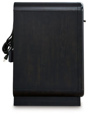 Rowanbeck - One Drawer Night Stand - Black - R&R Furniture Gallery (Fountain Valley, CA)