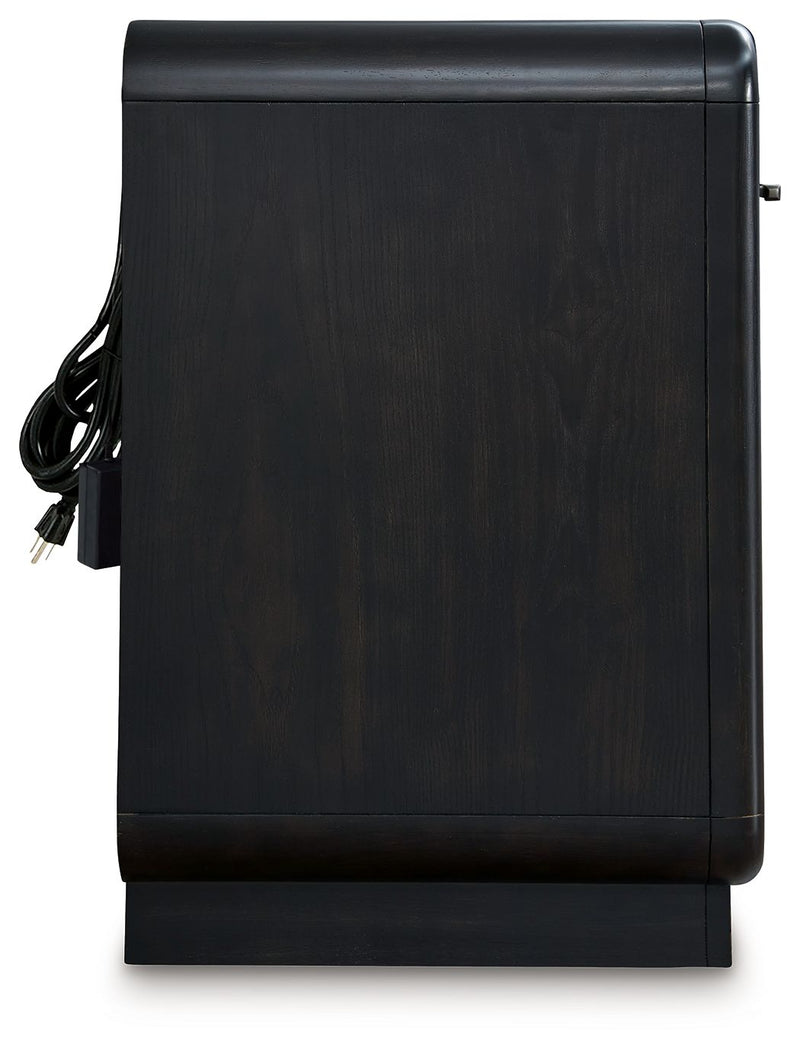 Rowanbeck - One Drawer Night Stand - Black - R&R Furniture Gallery (Fountain Valley, CA)