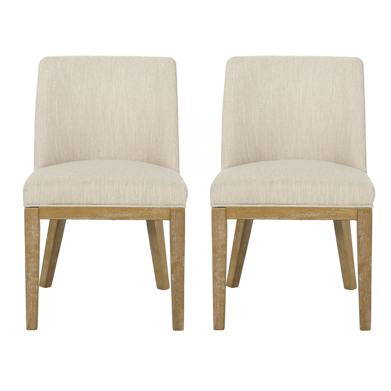 Modern Dining Chair With Durable Fabric Upholstery And Sturdy Wooden Frame (Set of 2) - R&R Furniture Gallery (Fountain Valley, CA)