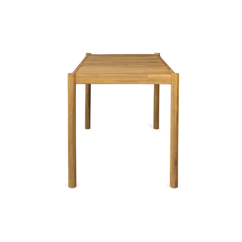 Classic Patio Dining Table, Acacia Wood - Light Teak - R&R Furniture Gallery (Fountain Valley, CA)